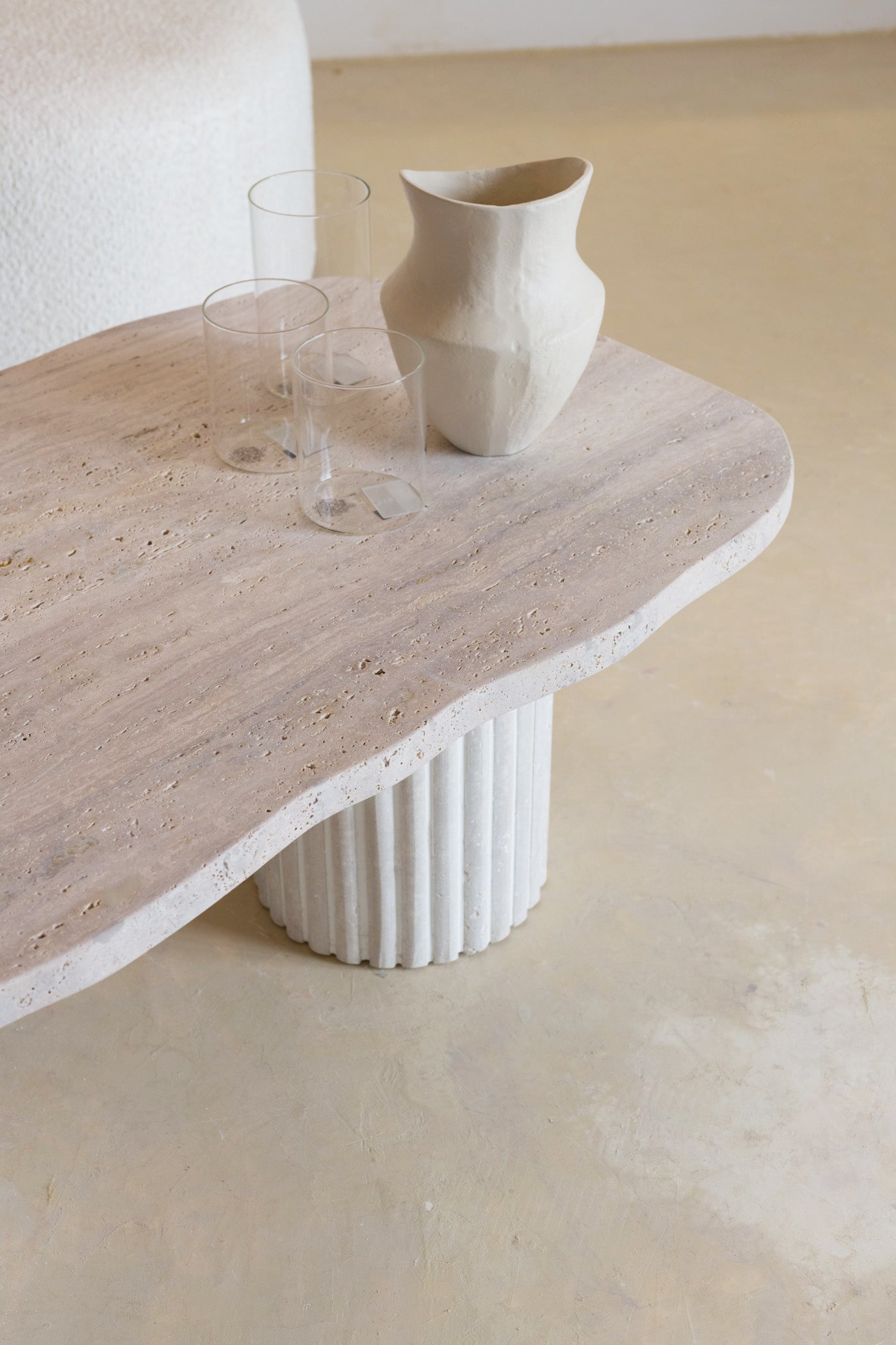 Table Basse En Marbre Travertin - VENUS