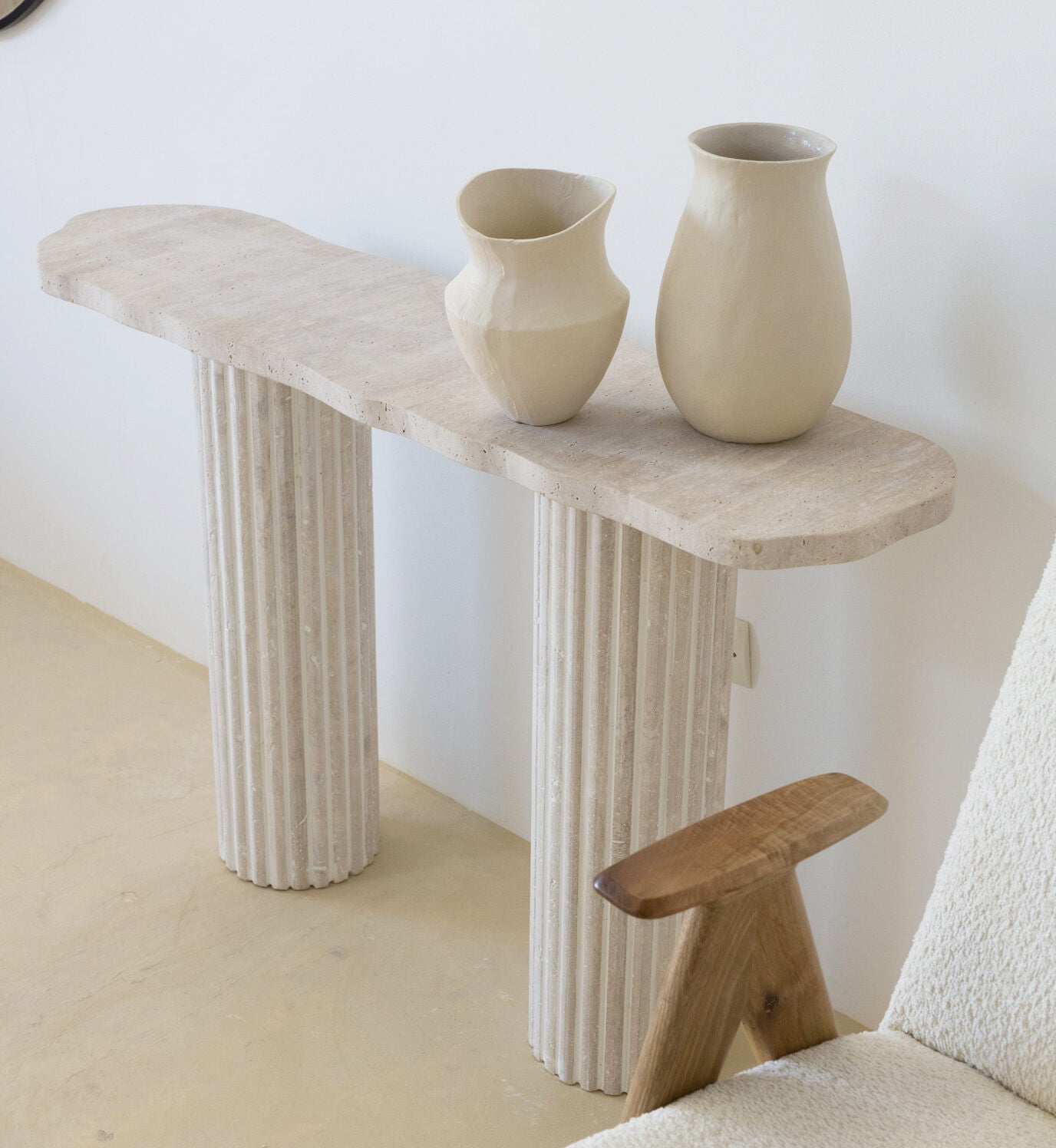 Console en Marbre Travertin - VENUS