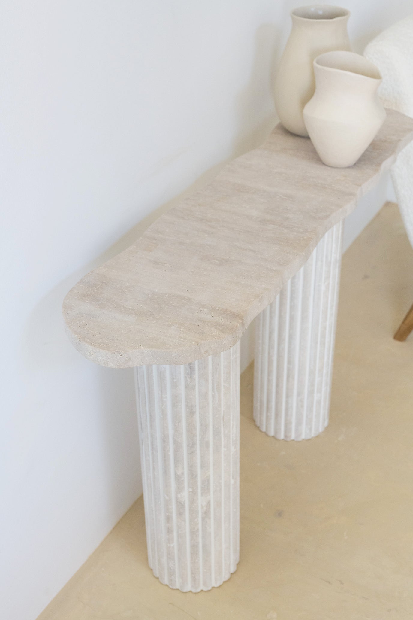 Console en Marbre Travertin - VENUS