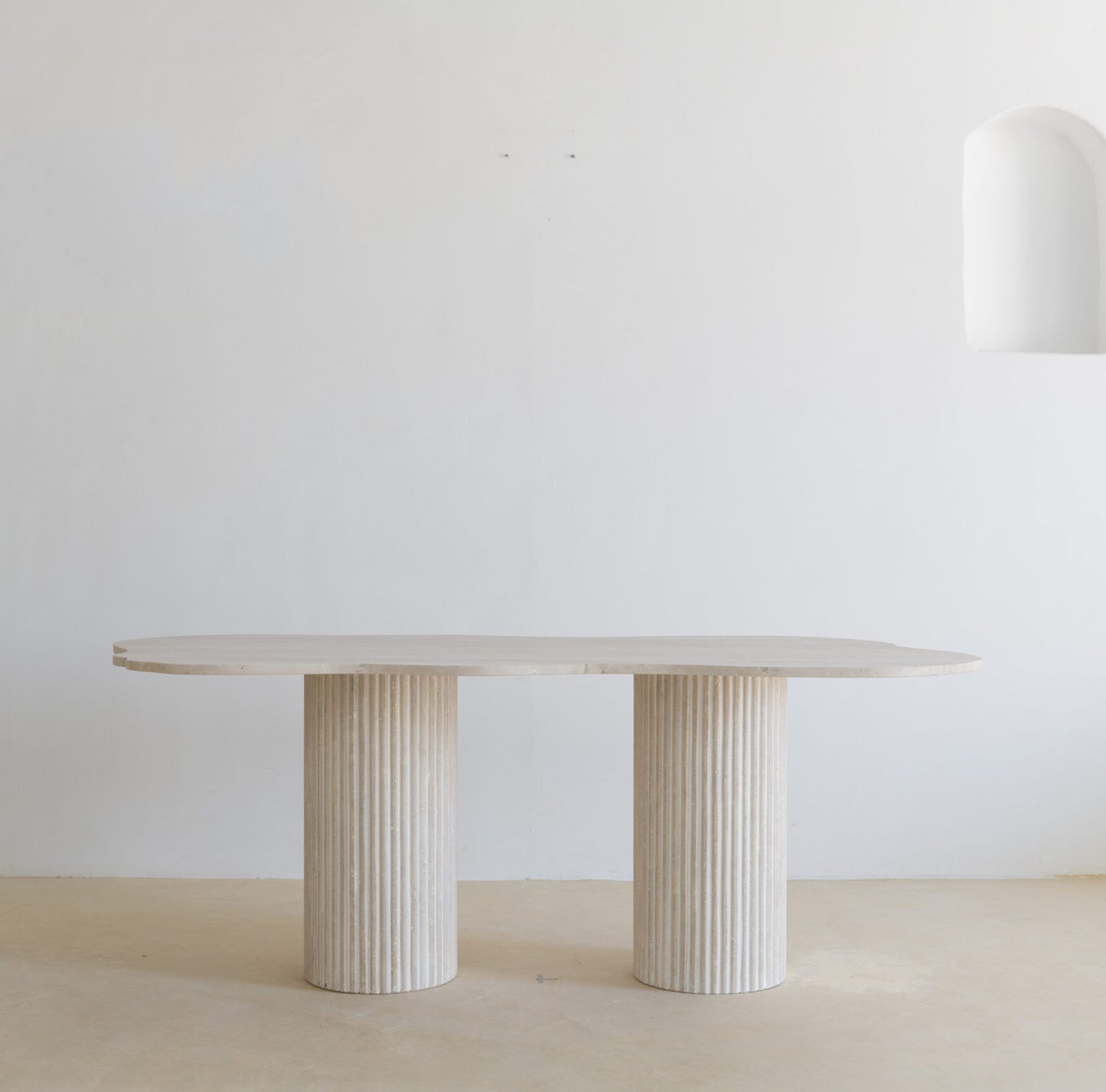 Table de Salle à Manger en Marbre Travertin - VENUS