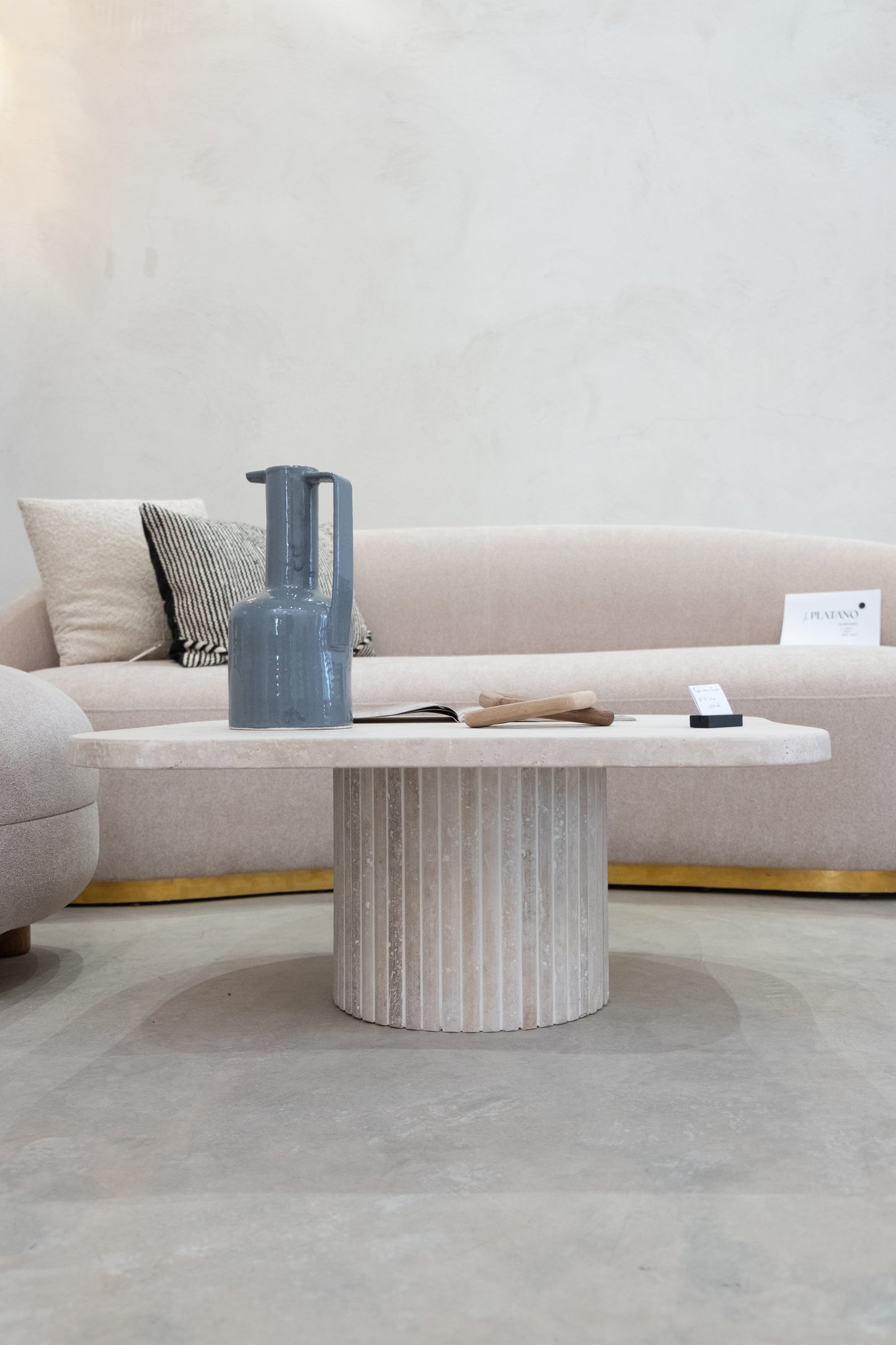 Table Basse en Marbre Travertin - ATHENA