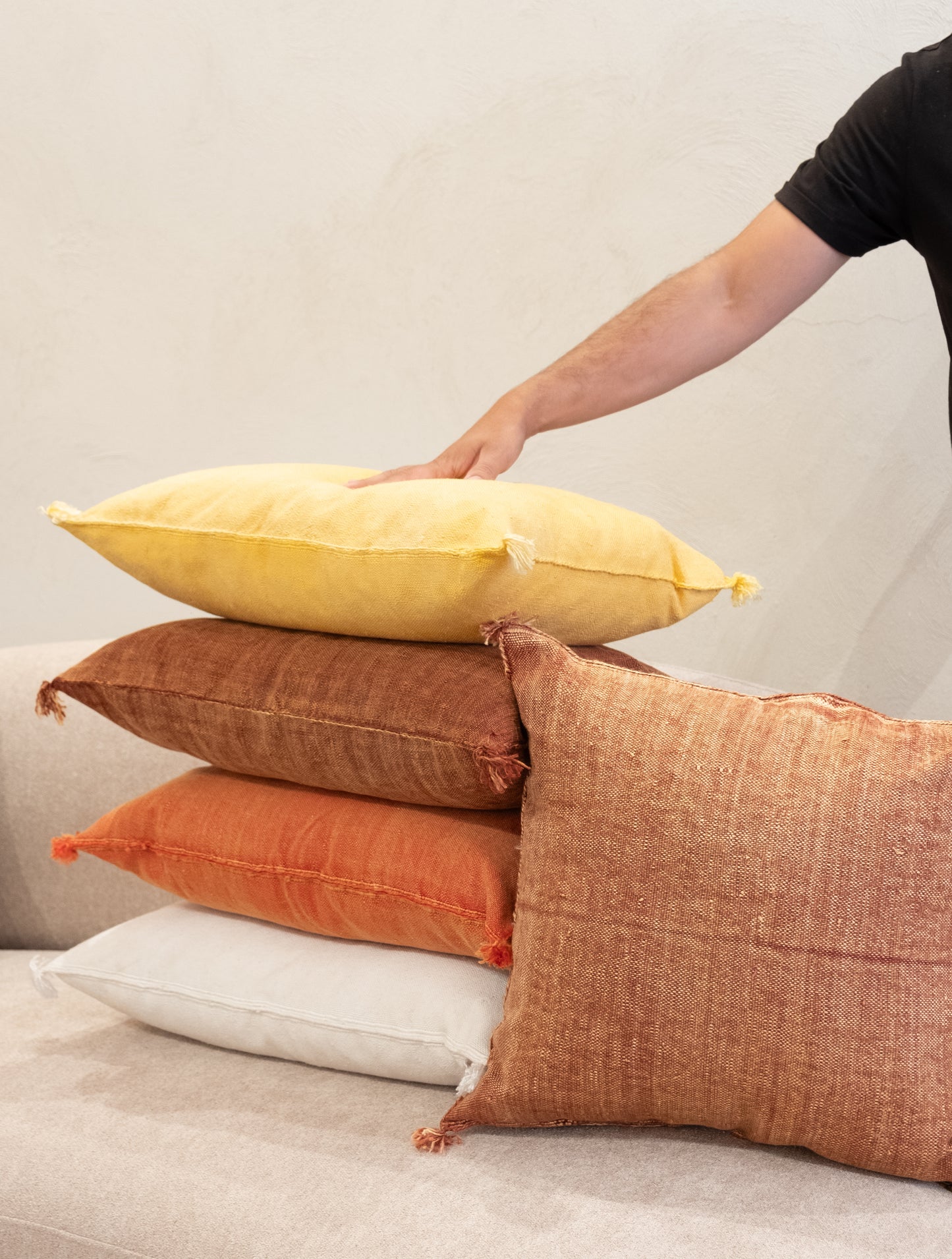 Housse De Coussin En Soie De Cactus 40x60 cm