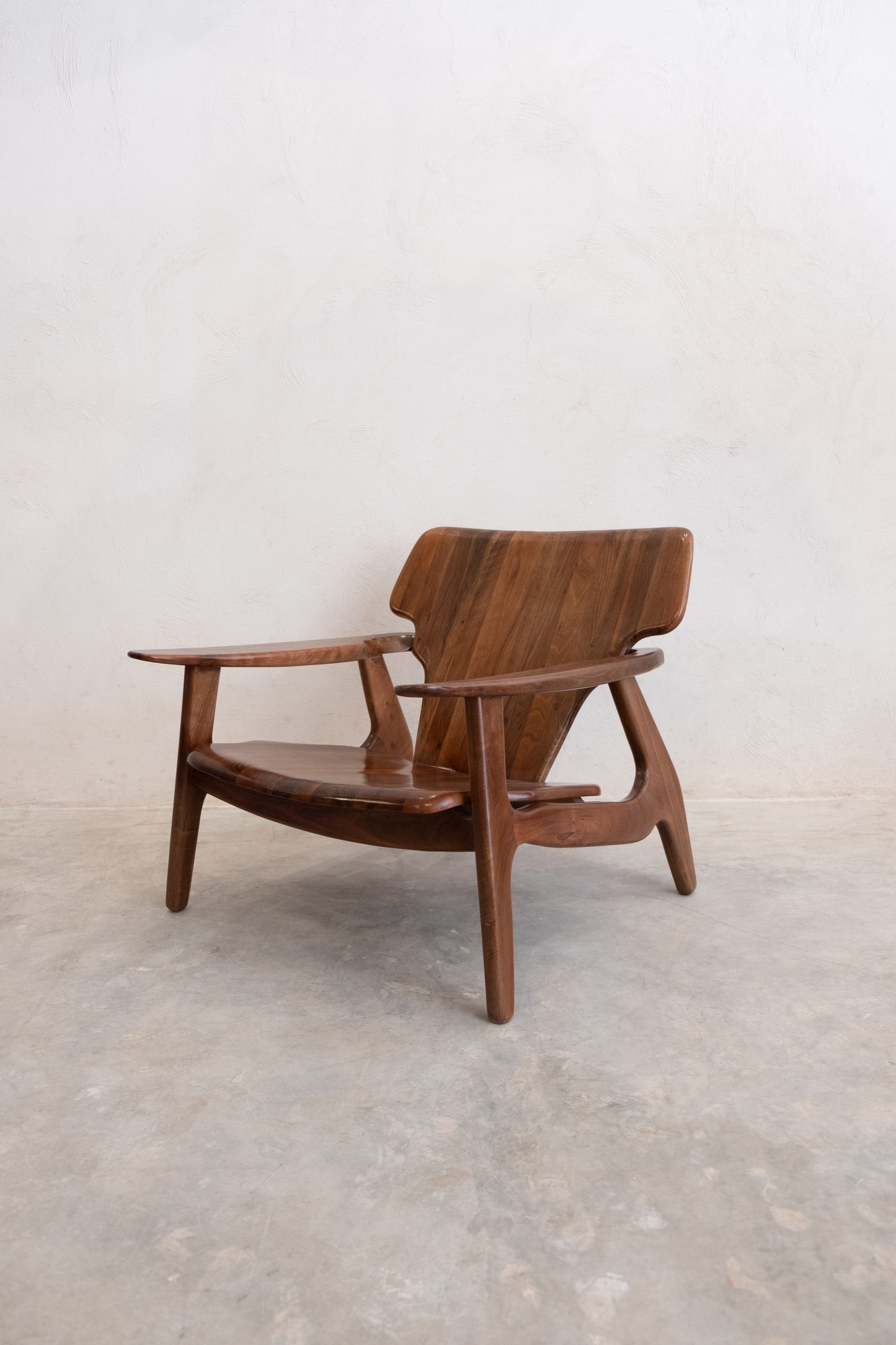 Fauteuil Lounge en Noyer