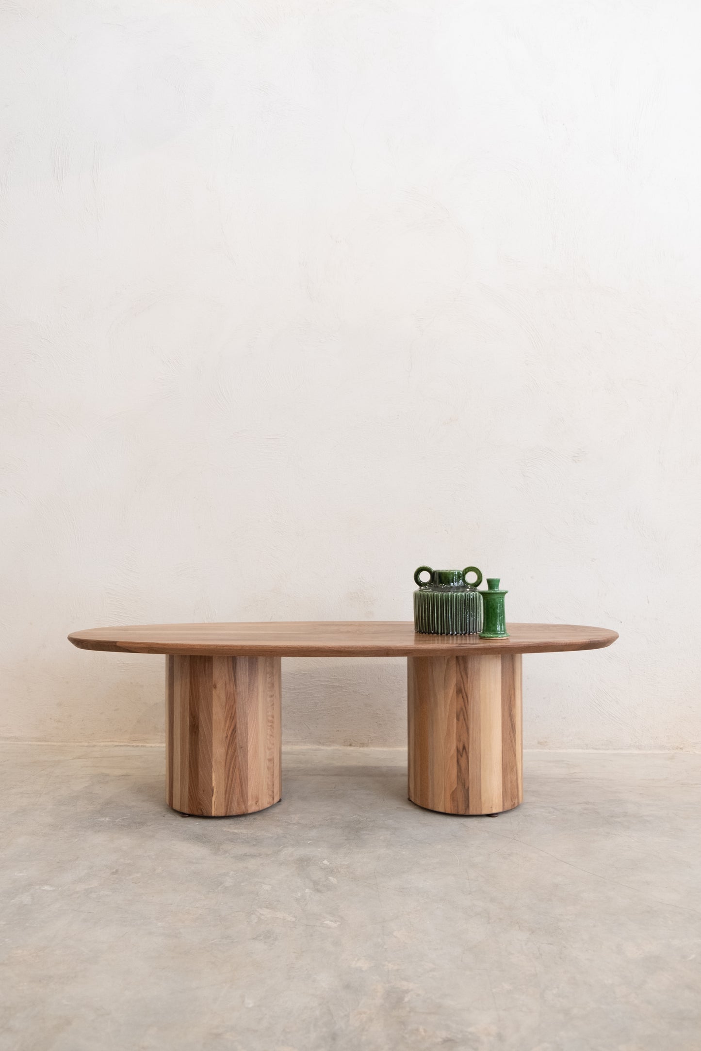 Table Basse Ovale en Noyer