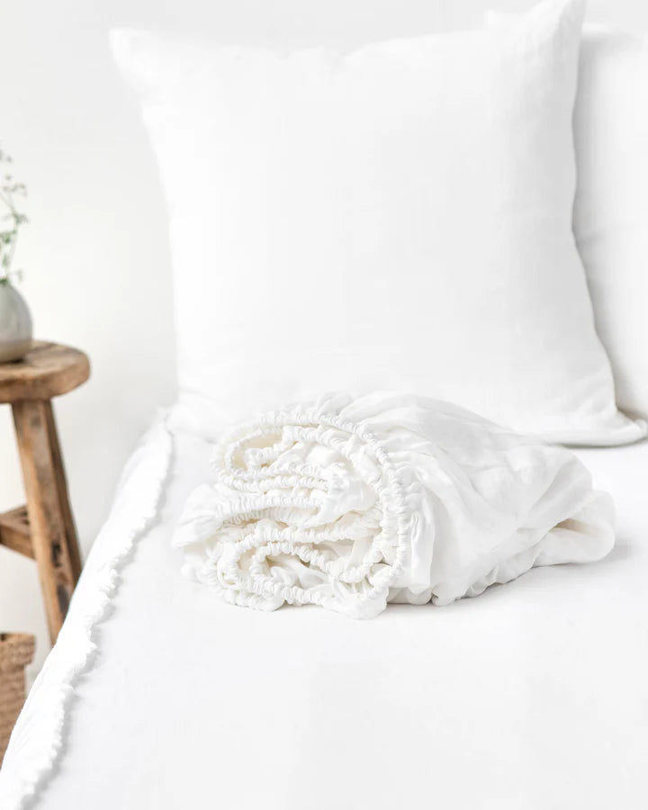 Linen Fitted Sheet - 180x200 CM
